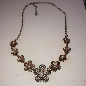 Gold flower necklace